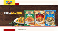 Desktop Screenshot of poojanamkeen.com