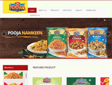 Tablet Screenshot of poojanamkeen.com